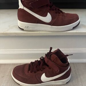Nike Men's Burgundy High-Top Sneakers
